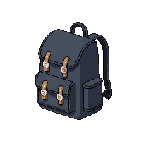 black backpack adventurer