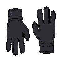 black gloves leather