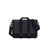 black messenger bag