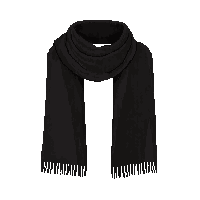 black scarf wool