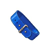 blue belt leather