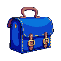 blue satchel wizard