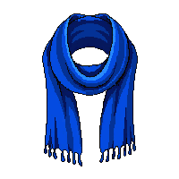 blue scarf wool