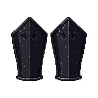 black pauldrons iron