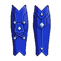 blue bracers leather