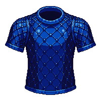 blue chainmail shirt