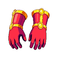 red gauntlets golden