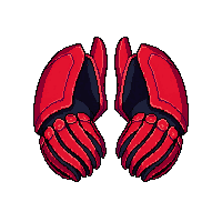 red gauntlets iron