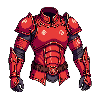 red leather armor set