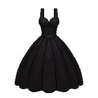 black dress ball gown