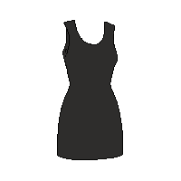 black dress simple