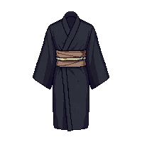 black kimono