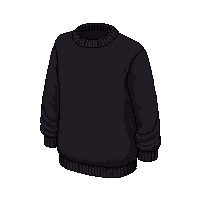 black sweater