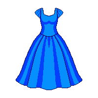blue dress ball gown