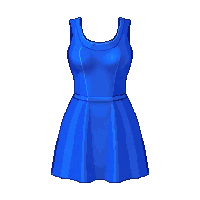 blue dress simple