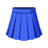 blue skirt plain