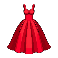 red dress ball gown