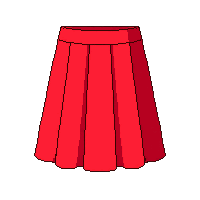 red skirt plain