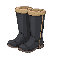 black boots winter