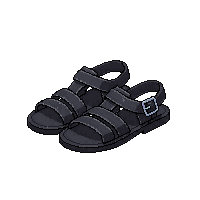 black sandals simple