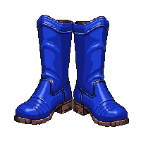blue boots leather