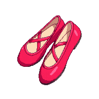 red ballet shoes