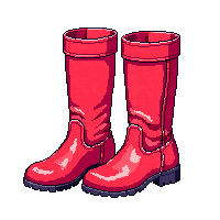 red boots iron