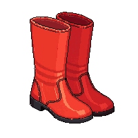 red boots leather