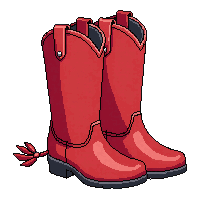 red cowboy boots