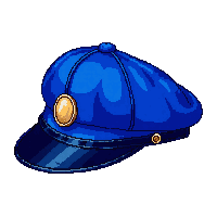 blue aviator cap