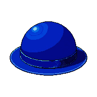 blue cloche hat
