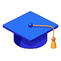 blue graduation cap