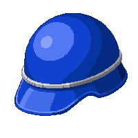 blue military helmet