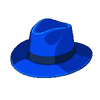 blue panama hat