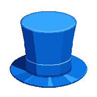 blue top hat