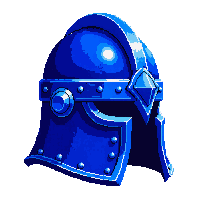 blue viking helmet