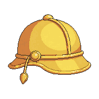 golden cloche hat