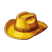 golden cowboy hat