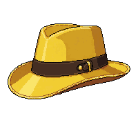 golden detective hat