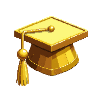 golden graduation cap