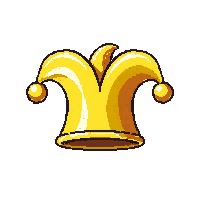 golden jester hat