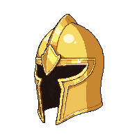 golden knight helmet