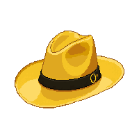 golden panama hat