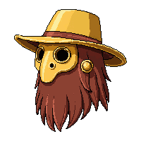 golden plague doctor mask