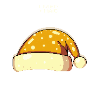 golden santa hat