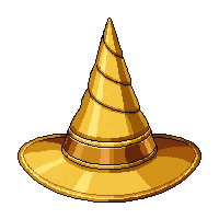 golden tricorn hat