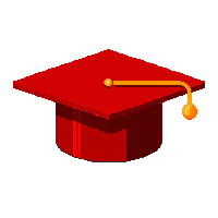 red graduation cap