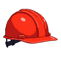 red miner helmet