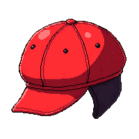 red newsboy cap