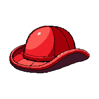 red pirate hat